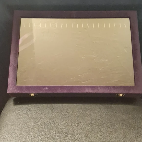 Elegant Purple Jewelry Display Case - Picture 2 of 3